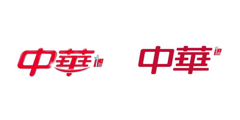 中华牙膏新旧LOGO