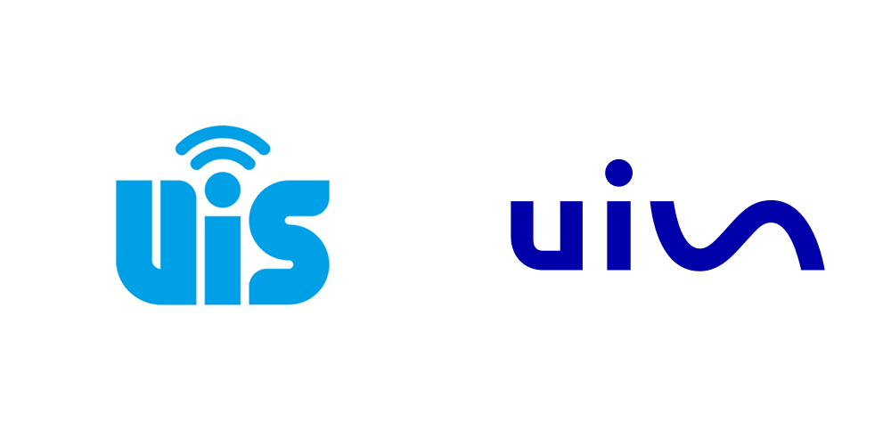 UIS 新旧LOGO对比（左图为旧）