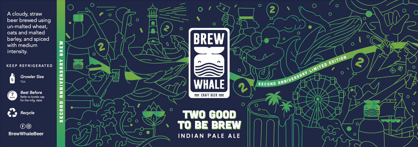 Brew Whale 啤酒包装形象