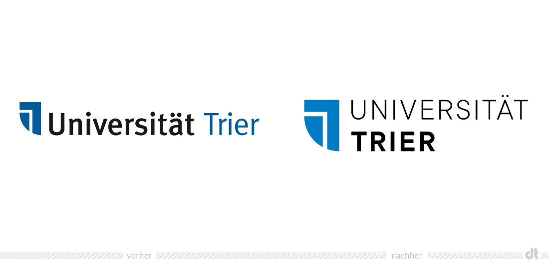 Uni Trier Logo - 之前和之后