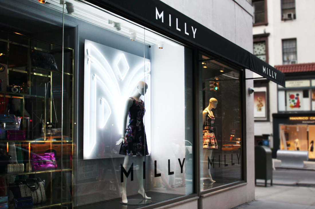 国际服装品牌VI设计理念及应用效果-MILLY